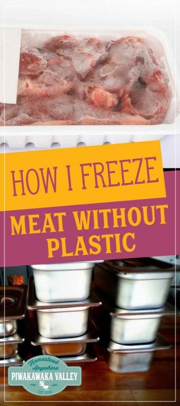 On of the challenges going plastic free is freezing meat without plastic, How to freeze meat without plastic is a real challenge, but I found a solution!