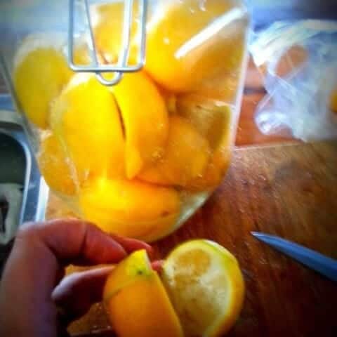 Preserving Lemons in salt