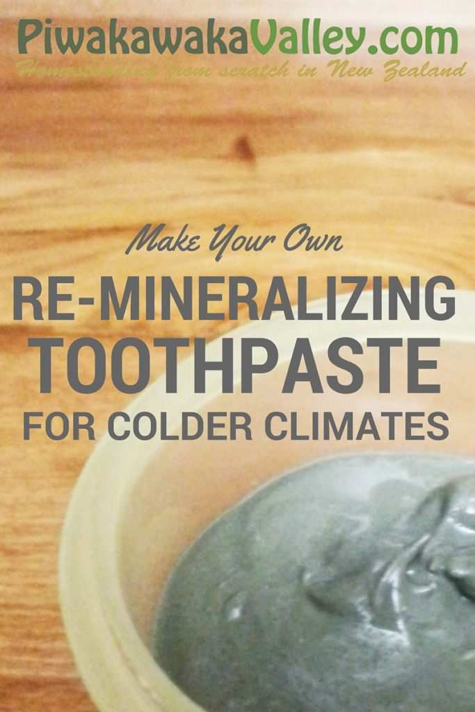 How to make Remineralizing toothpaste for colder climates