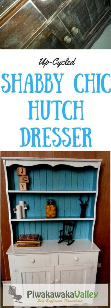 Look at this shabby chic hutch dresser! It has been upcycled to a cute country styled sideboard. Rustic.