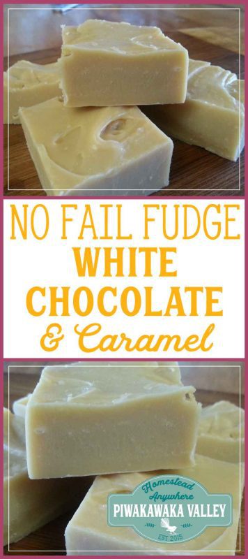 I admit I cannot make fudge, but this white chocolate and caramel no fail fudge works every time!!! You gotta try it. #recipe #fudge #treat