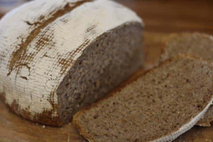 No Knead Wholemeal Sourdough