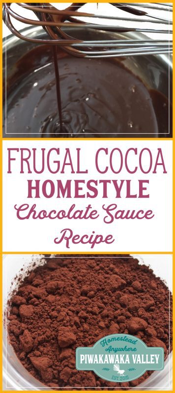 This is chocolate sauce like your grandma used to make - thick and tasty without breaking the bank buying blocks of chocolate and cream.