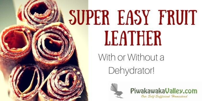 A natural treat for kids and adults alike. Fruit leather can be made in the oven with pretty much any fruit combination that you like. Here are instructions on making fruit leather both with and without a dehydrator.