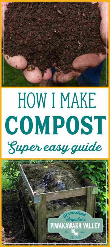 Here is how I make amazing compost for my garden. Building a compost pile is a necessary thing for your garden. Compost is very beneficial and it is a lot easier to get right than you might think! Find out how to do it today, or pin it for later!