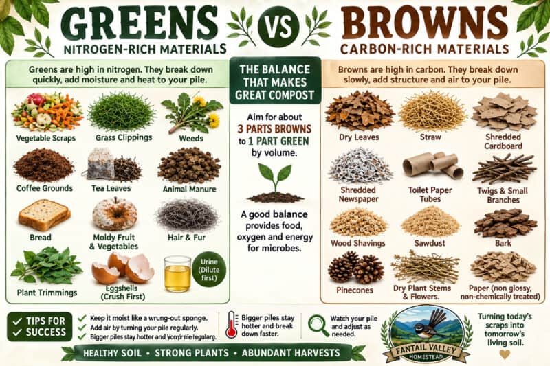 green vs brown