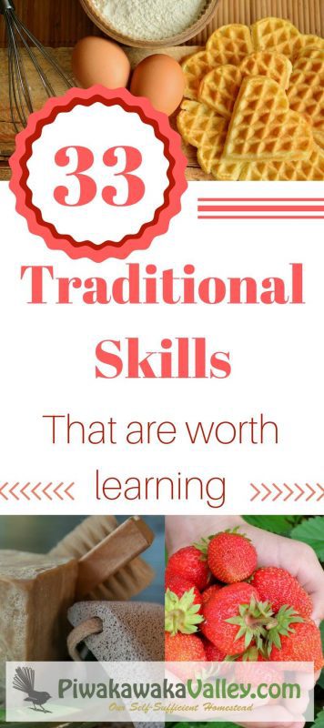 Are you keen to join the uprising of the return to traditional ways of life? These 33 traditional skills will help you on your road to self sufficiency. #homesteading #traditional #selfsufficient