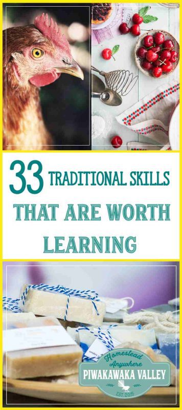 Are you keen to join the uprising of the return to traditional ways of life? These 33 traditional skills will help you on your road to self sufficiency.