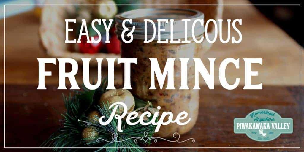 This quick and easy Christmas fruit mince recipe comes together with ease and will store in your fridge for up to a year. You can make it with or without the alcohol and use it to make your favorite mince pie recipe. #christmas #recipe