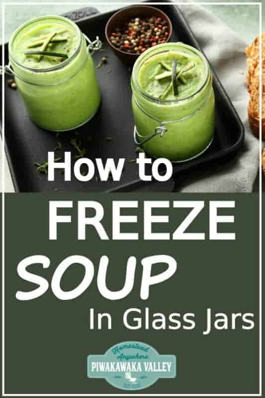 Are you looking for a zero waste, plastic free food storage solution for your kitchen? Here are two ways to freeze liquids without using plastic! Glass and silicone are both freezer safe waste free food storage option that you should try out! #zerowaste #plasticfree #foodstorage #piwakawakavalley