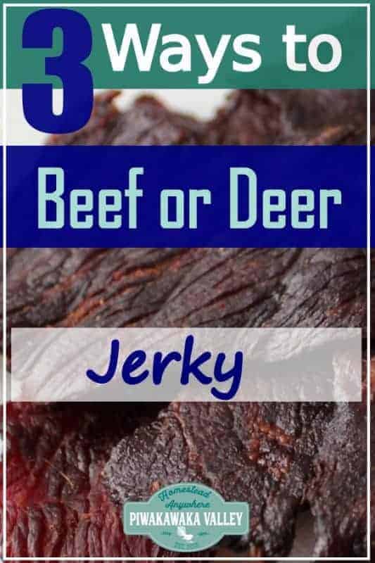 How to make beef or deer jerky at home in the oven, dehydrator or smoker with full instructions step by step and yummy recipe included #piwakawakavalley