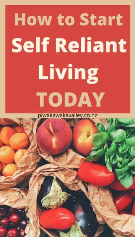 How to start self reliant living today