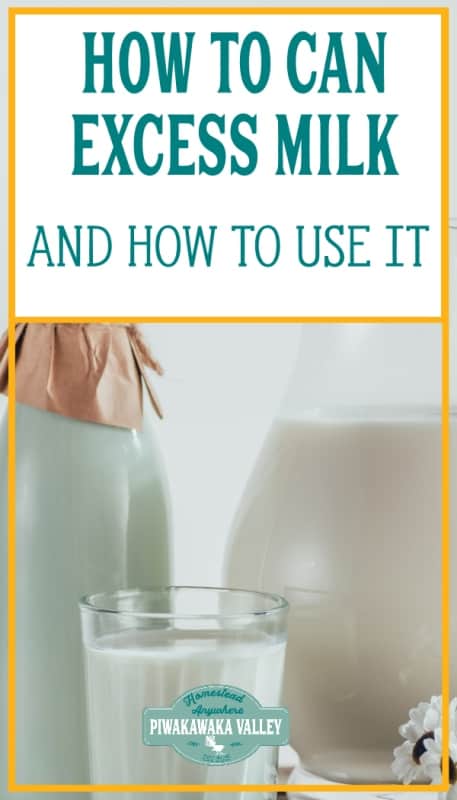 using up excess milk