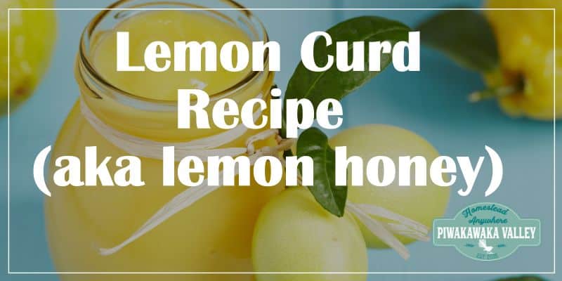 Lemon Honey Preserve - Lemon Curd Recipe