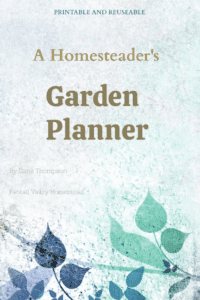 printable garden journal and planner cover image